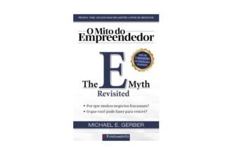 Capa do livro "O Mito do Empreendedor" (The E-Myth Revisited) de Michael E. Gerber, com destaque para o selo de mais de 3 milhões de exemplares vendidos. A imagem inclui as perguntas “Por que muitos negócios fracassam?” e “O que você pode fazer para vencer?”, reforçando o tema do empreendedorismo e os desafios de abrir um negócio.